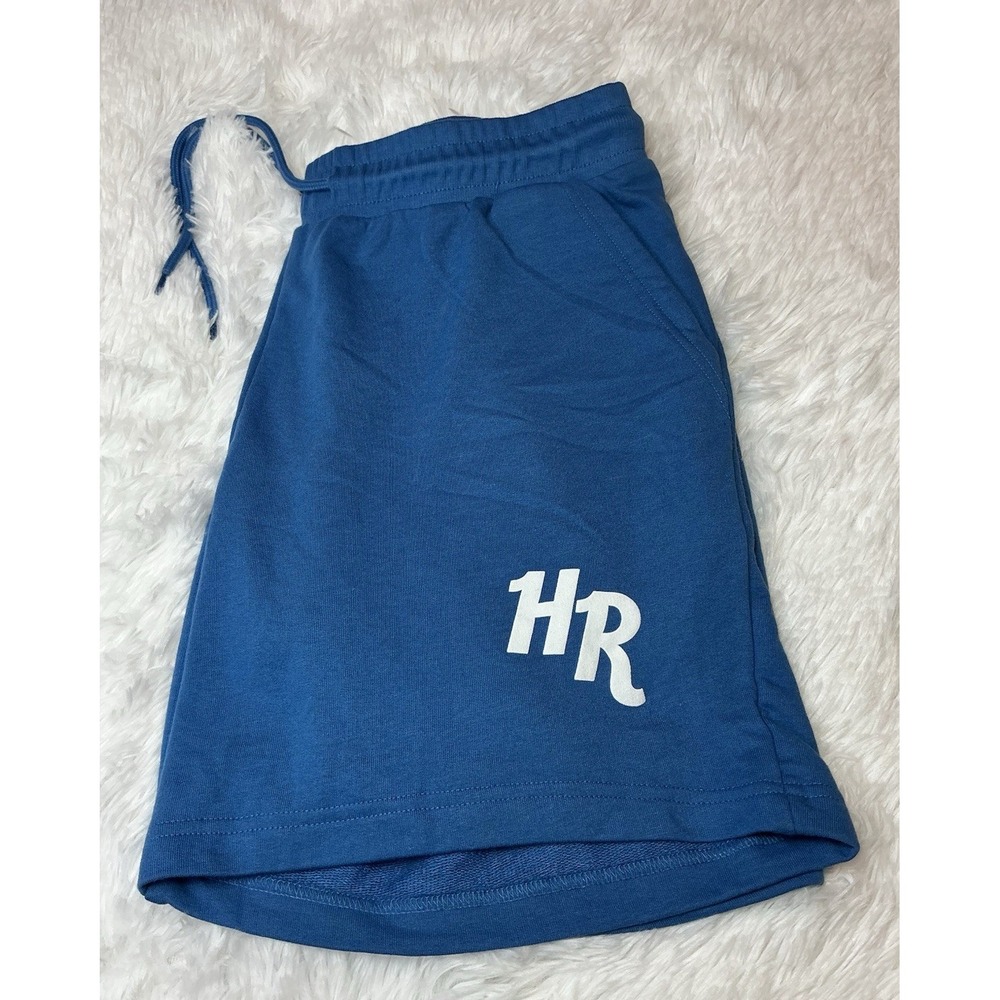 Hard Rock Men's Large French Terry Mid Blue Shorts New With Tags